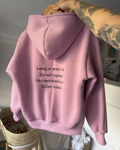 Bluza kangurka „życie tygrysa”